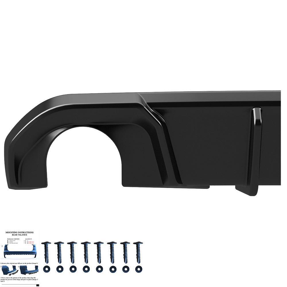 Arka Difüzör Uyumlu BMW 4 Series G26 Grand Coupe M-Pack / M440i 2021+