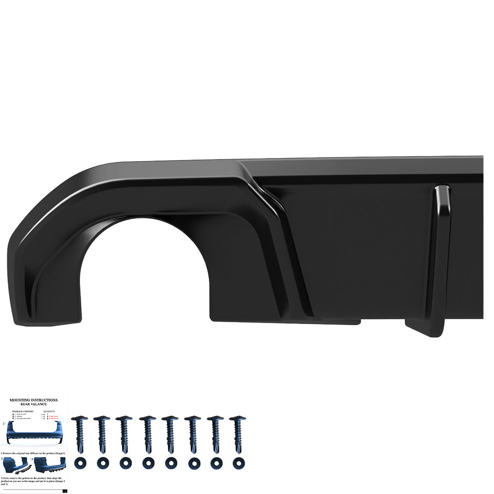 Arka Difüzör Uyumlu BMW 4 Series G26 Grand Coupe M-Pack / M440i 2021+