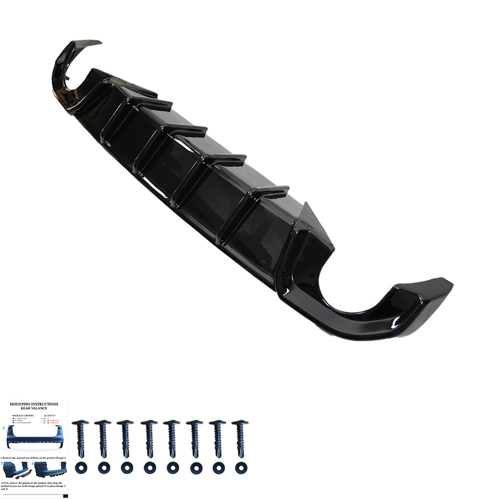 Arka Difüzör Uyumlu BMW 4 Series G26 Grand Coupe M-Pack / M440i 2021+