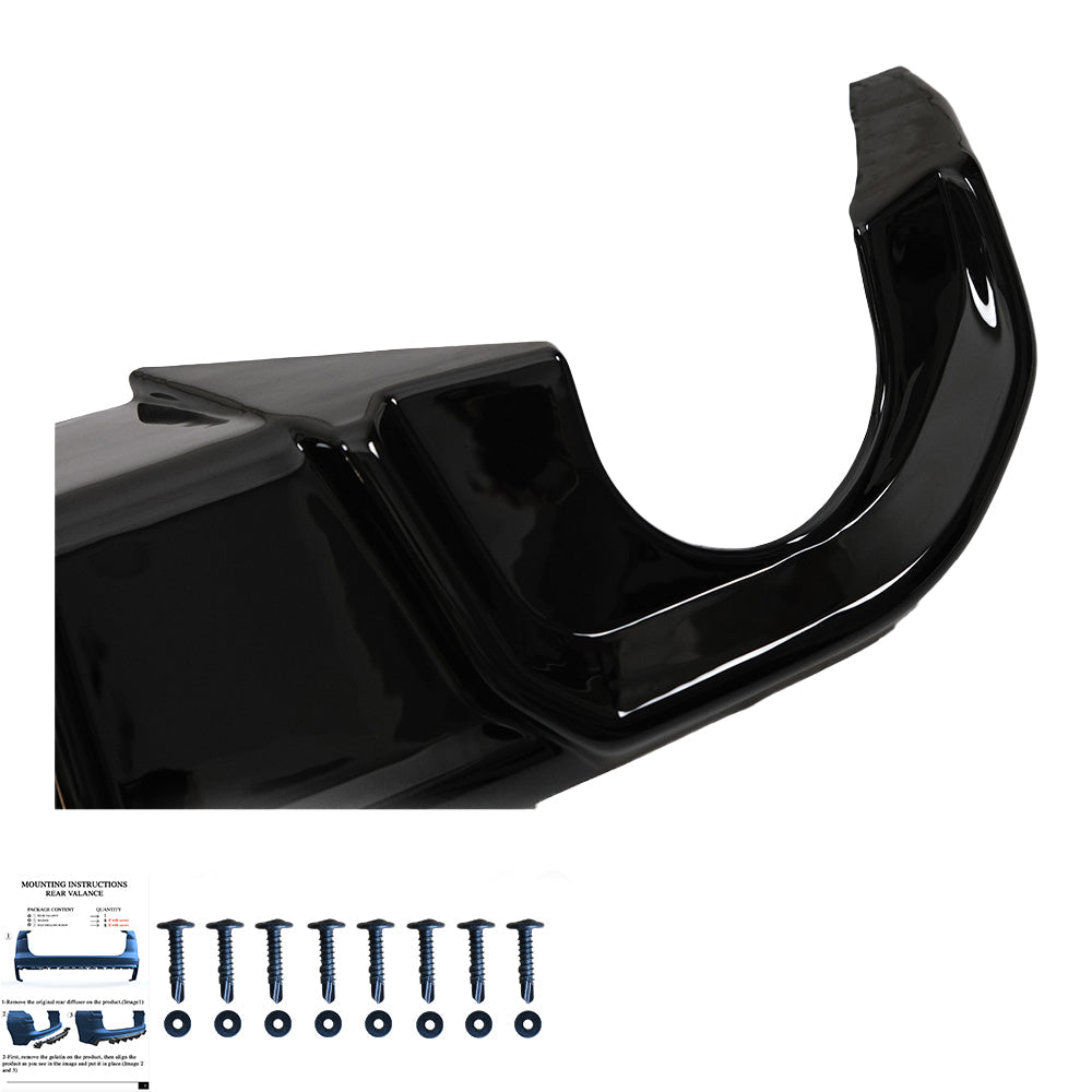 Arka Difüzör Uyumlu BMW 4 Series G26 Grand Coupe M-Pack / M440i 2021+