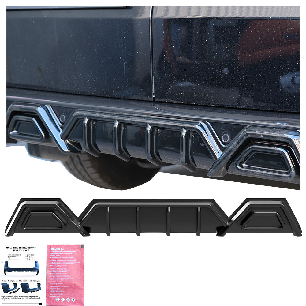 Arka Difüzör Uyumlu VW VOLKSWAGEN Transporter T7 2024+ / FORD Transit Custom MK2 2023+
