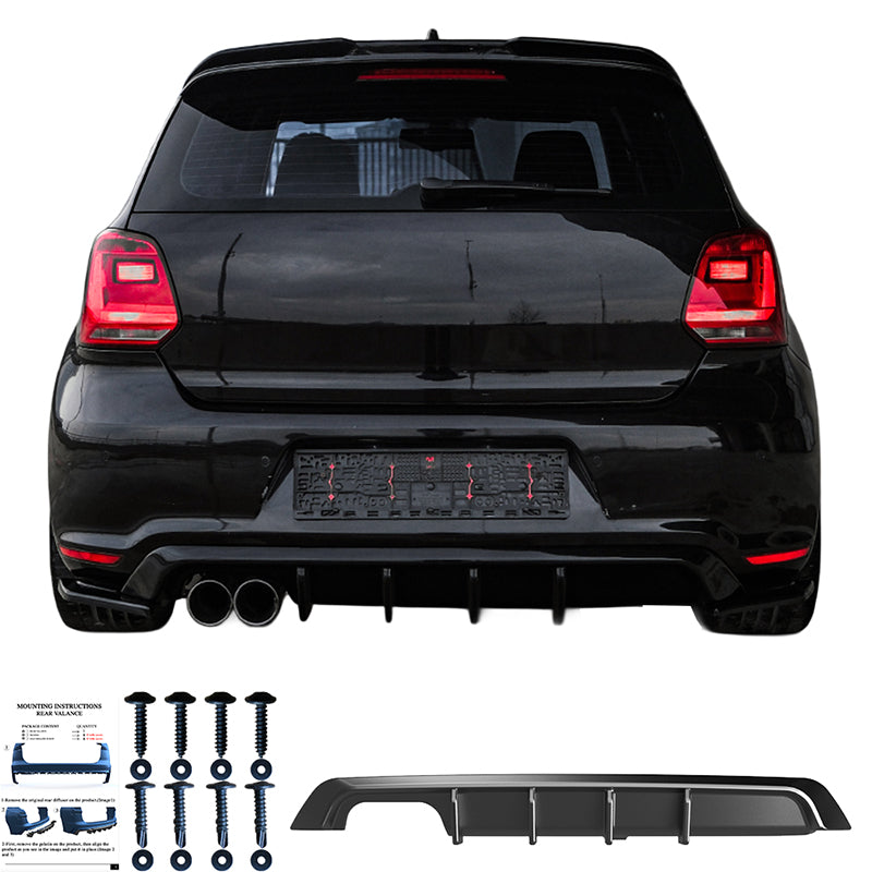 Arka Difüzör Uyumlu VW VOLKSWAGEN Polo GTI MK5 2009-2014