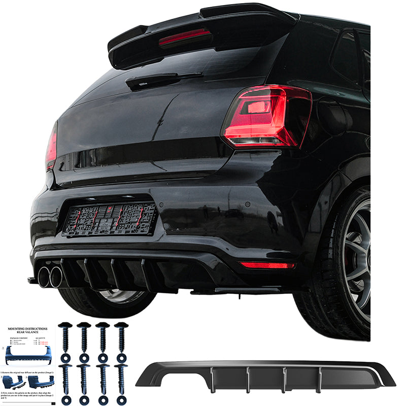 Arka Difüzör Uyumlu VW VOLKSWAGEN Polo GTI MK5 2009-2014