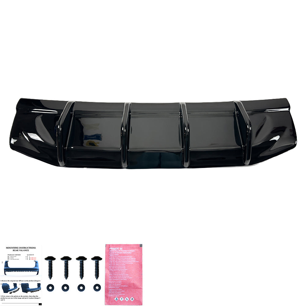 Arka Difüzör Uyumlu VW VOLKSWAGEN Tiguan Standard / R-Line MK3 2024+