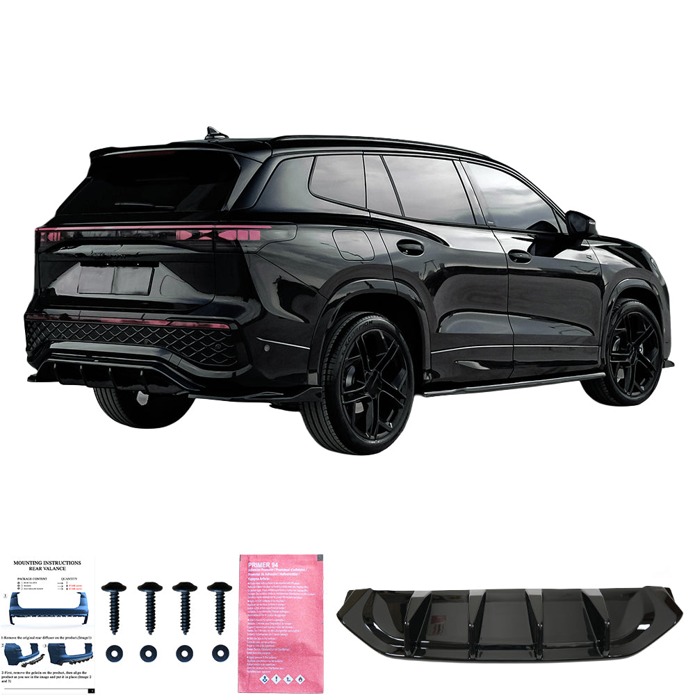 Arka Difüzör Uyumlu VW VOLKSWAGEN Tayron Standard / R-Line MK1 2025+
