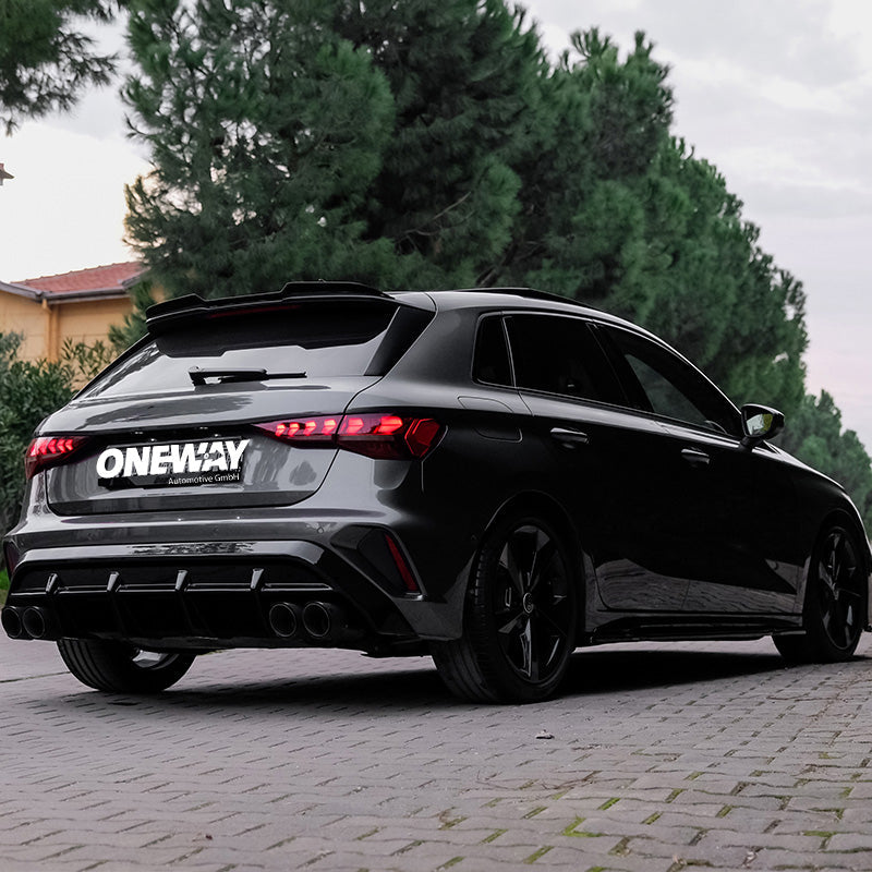 Arka Difüzör Uyumlu AUDI A3 S-Line / S3 8Y Makyajlı Kasa (Sedan/Sportback) 2025+