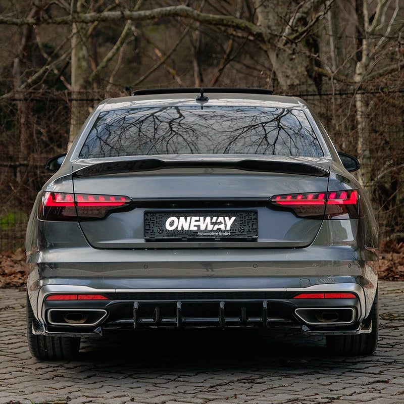 Arka Difüzör Uyumlu AUDI A4 S-Line/S4 B9 Makyajlı Kasa 2019-2024