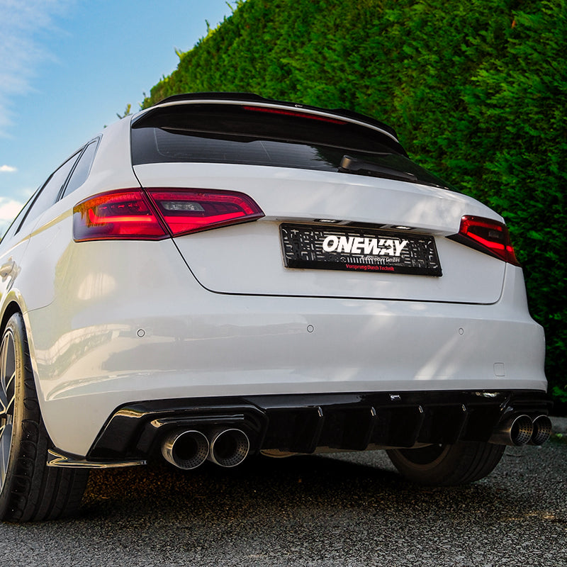 Arka Difüzör Uyumlu AUDI A3 8V Sportback 2013-2016