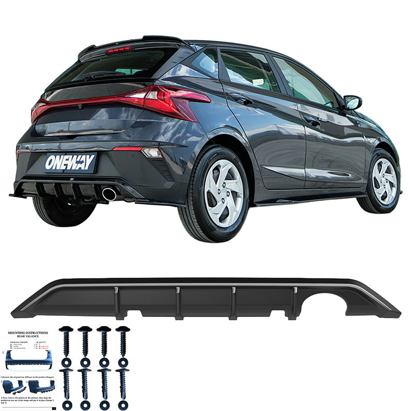 Arka Difüzör Uyumlu HYUNDAI I20 MK3 Makyajlı Kasa 2023+