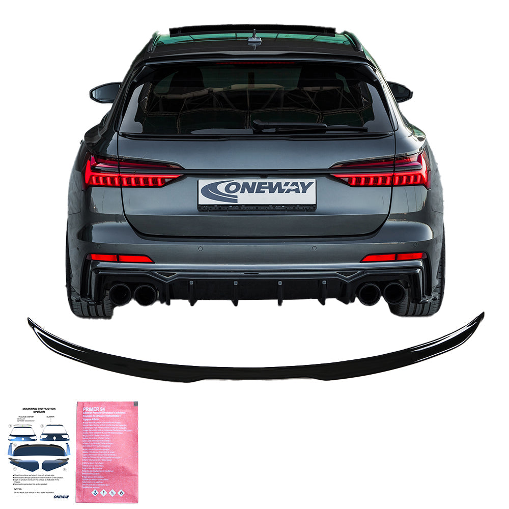 Trunk Spoiler Uyumlu AUDI S6 C8 / C8 Makyajlı Kasa (Sedan-Avant) 2019+