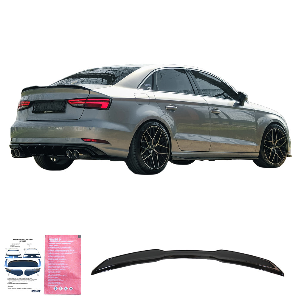 Roof Spoiler Uyumlu AUDI A3 A3 S-Line S3 RS3 Sedan 8V / 8V Makyajlı Kasa 2013-2020