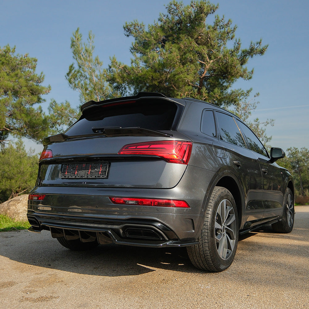 Roof Spoiler Uyumlu AUDI Q5 S-Line SUV MK2 Makyajlı Kasa 2020-2024