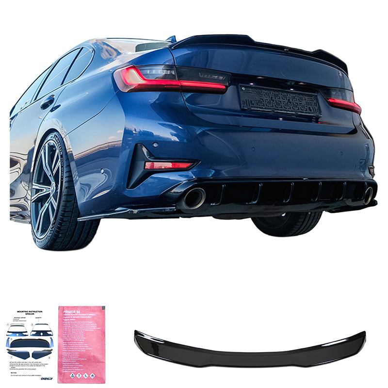 Roof Spoiler Uyumlu BMW 3 Series M-Pack / M340i G20 Sedan 2018+ / BMW M3 G80 Sedan 2022+ v2
