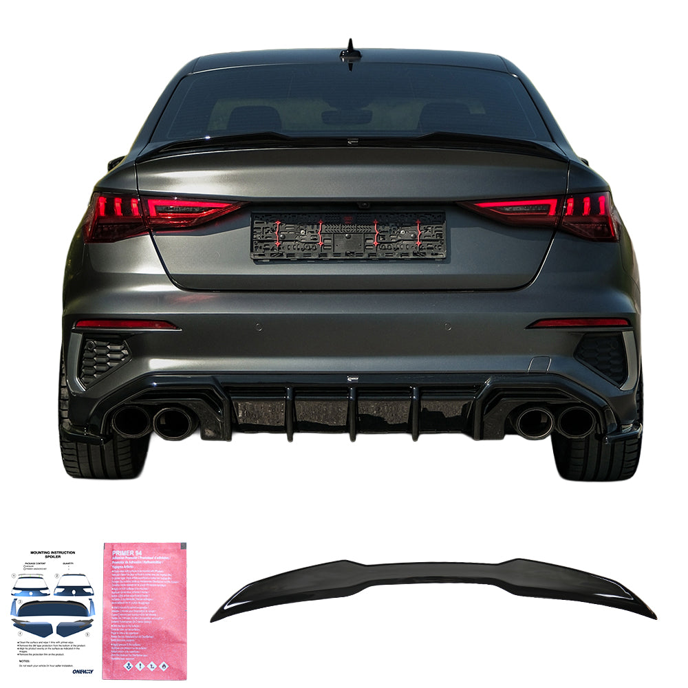 Roof Spoiler Uyumlu AUDI A3 S-Line / S3 / RS3 8Y/8Y Makyajlı Kasa ( Sedan ) 2020+