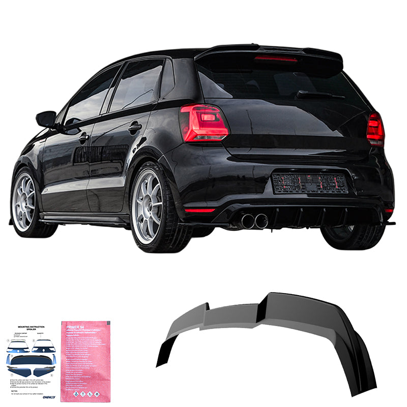 Roof Spoiler Uyumlu VW VOLKSWAGEN Polo GTI / R-Line MK5 2009-2014