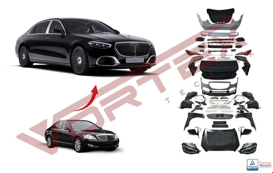 Mercedes S Serisi W221 2006+ W223 2022+ Maybach dönüşüm seti