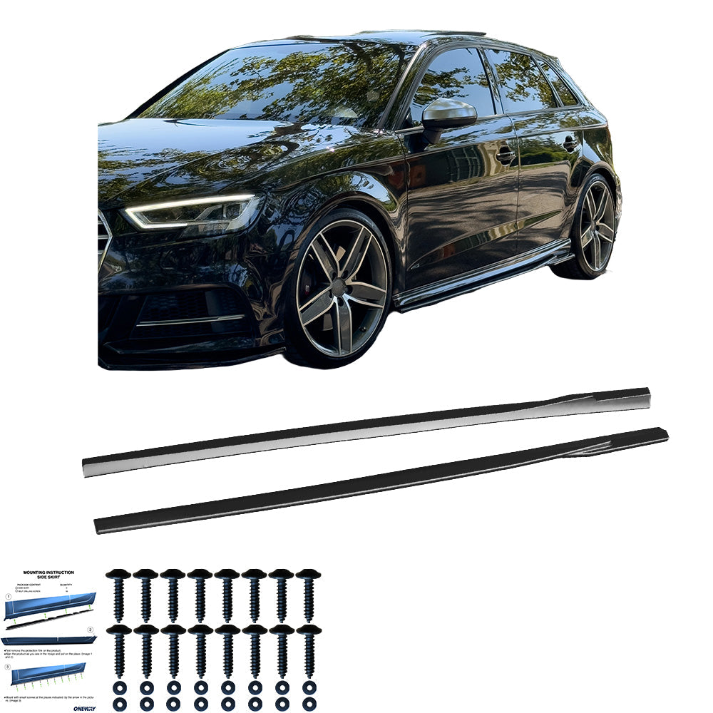 Marşpiyel Alt Eki Uyumlu AUDI S3 8V / 8V Makyajlı Kasa 2013-2019