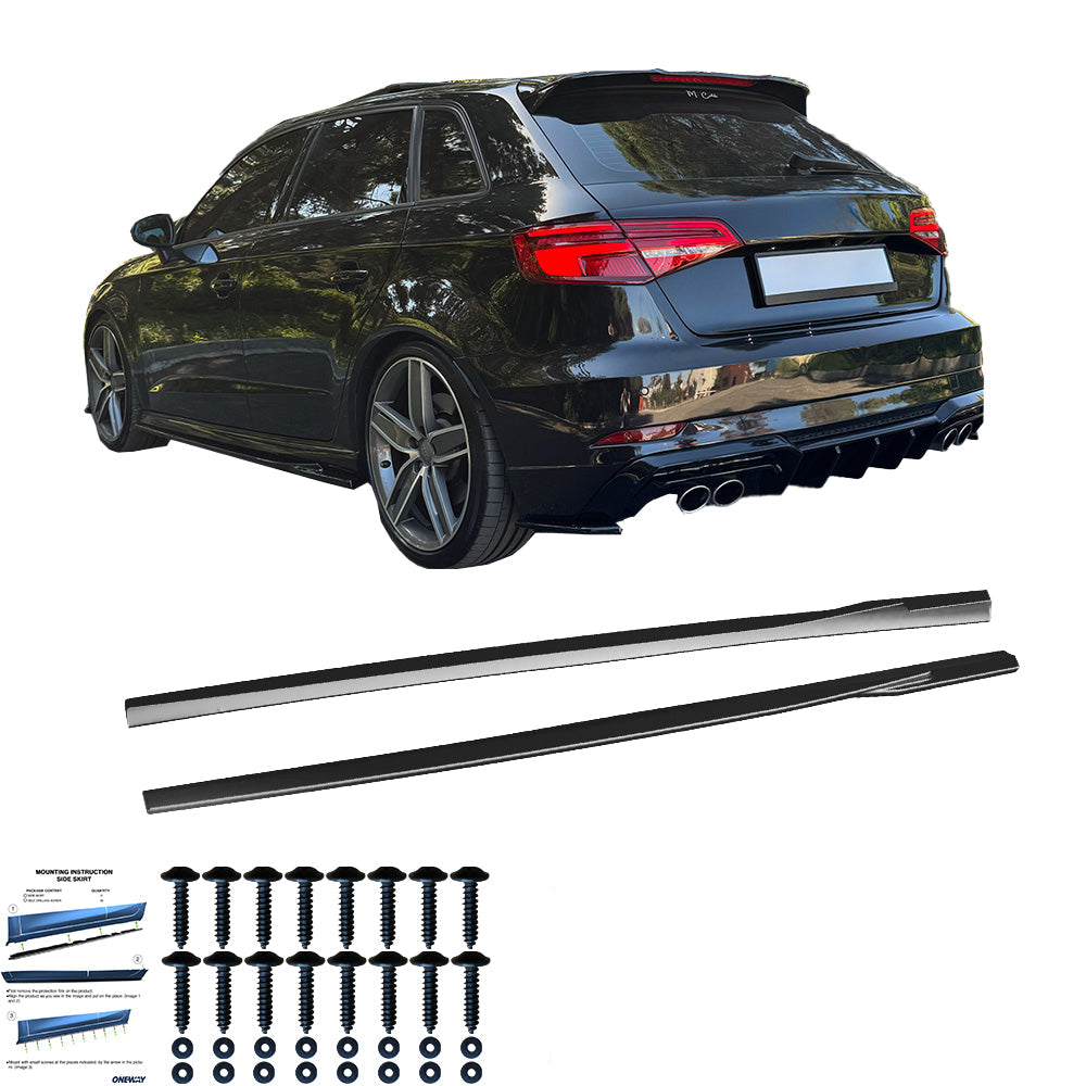 Marşpiyel Alt Eki Uyumlu AUDI S3 8V / 8V Makyajlı Kasa 2013-2019