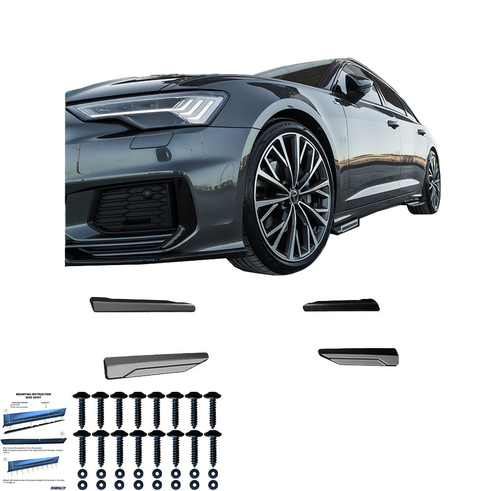 Marşpiyel Alt Eki Uyumlu AUDI S6 / A6 S-Line C8 (Sedan-Avant) 2019+