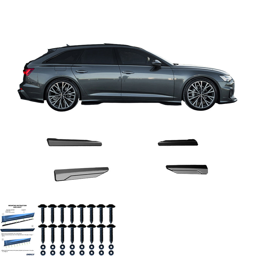 Marşpiyel Alt Eki Uyumlu AUDI S6 / A6 S-Line C8 (Sedan-Avant) 2019+
