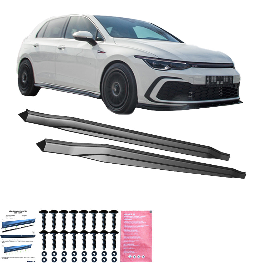 Marşpiyel Alt Eki Uyumlu VW VOLKSWAGEN Golf MK8 GTI / GTI Clubsport / GTD / R-Line 2020+ v2