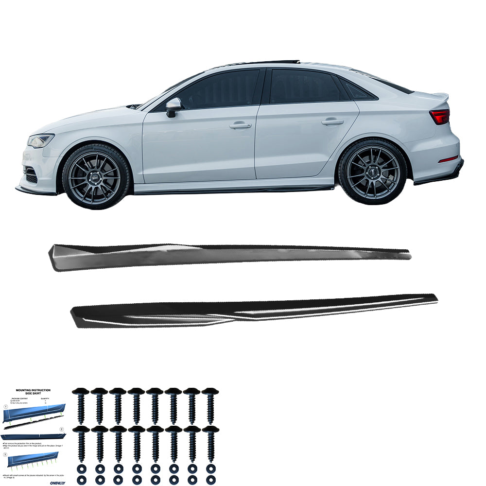 Marşpiyel Alt Eki Uyumlu AUDI S3 8V / 8V Makyajlı Kasa Sedan-Cabrio 2013-2020