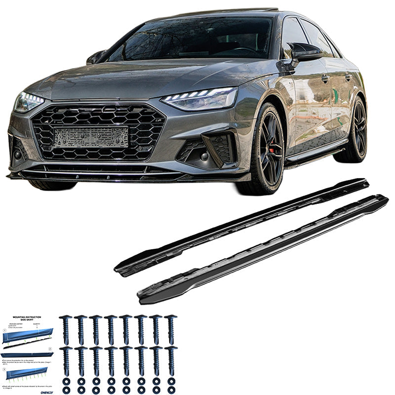 Marşpiyel Alt Eki Uyumlu AUDI A4 S-Line/S4 B9 (Sedan-Avant) 2015-2024