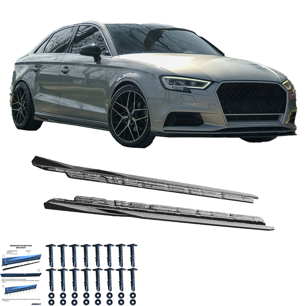 Marşpiyel Alt Eki Uyumlu AUDI A3 8V Makyajlı Kasa Sedan 2016-2020