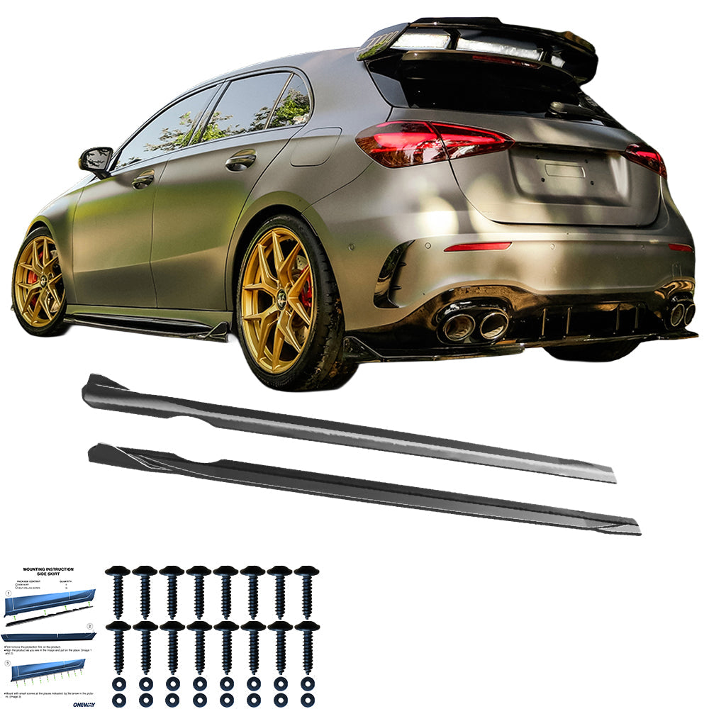 Marşpiyel Alt Eki Uyumlu MERCEDES A Class A45 S Aero Pack W177 / W177 Makyajlı Kasa 2019+
