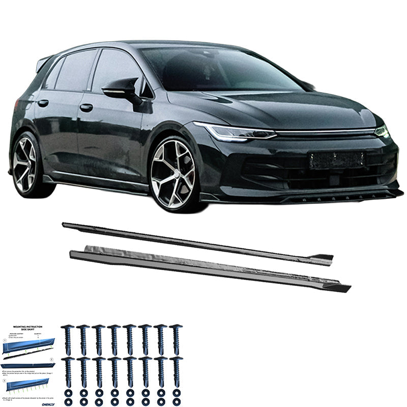 Marşpiyel Alt Eki Uyumlu VW VOLKSWAGEN Golf MK8/MK8 Makyajlı Kasa 2019+
