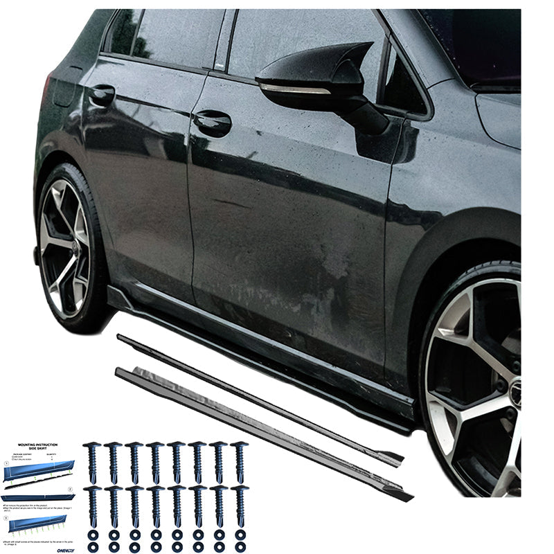 Marşpiyel Alt Eki Uyumlu VW VOLKSWAGEN Golf MK8/MK8 Makyajlı Kasa 2019+