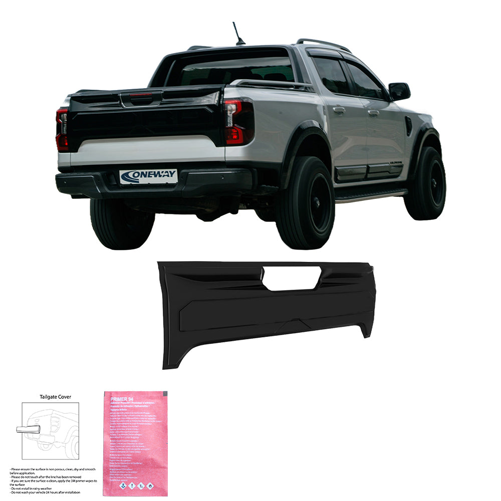 Bagaj Kapağı Kaplaması Uyumlu FORD Ranger T9 2022+ (Gloss Siyah)