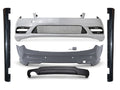 Body Kit W204 [2007-10 DÖNÜŞÜM => 2011-13] Arka PDC, <O> Egzoz Çıkışlı, Marşpiyelli -/////AMG- 2007-10