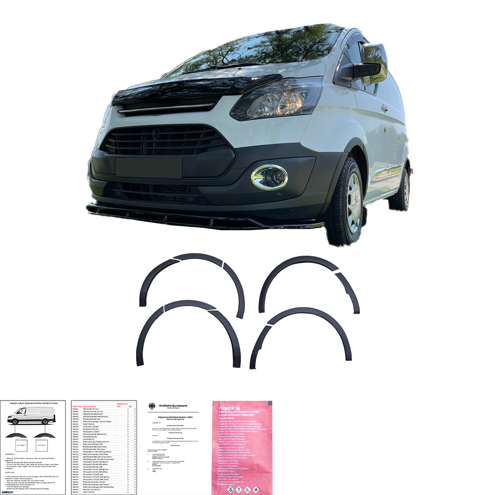 Wheel Arch Trims Uyumlu FORD Transit Custom MK1 2012-2018 ABE TÜV Belgeli