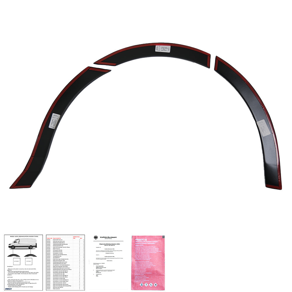 Wheel Arch Trims Uyumlu FORD Transit Custom MK1 2012-2018 ABE TÜV Belgeli