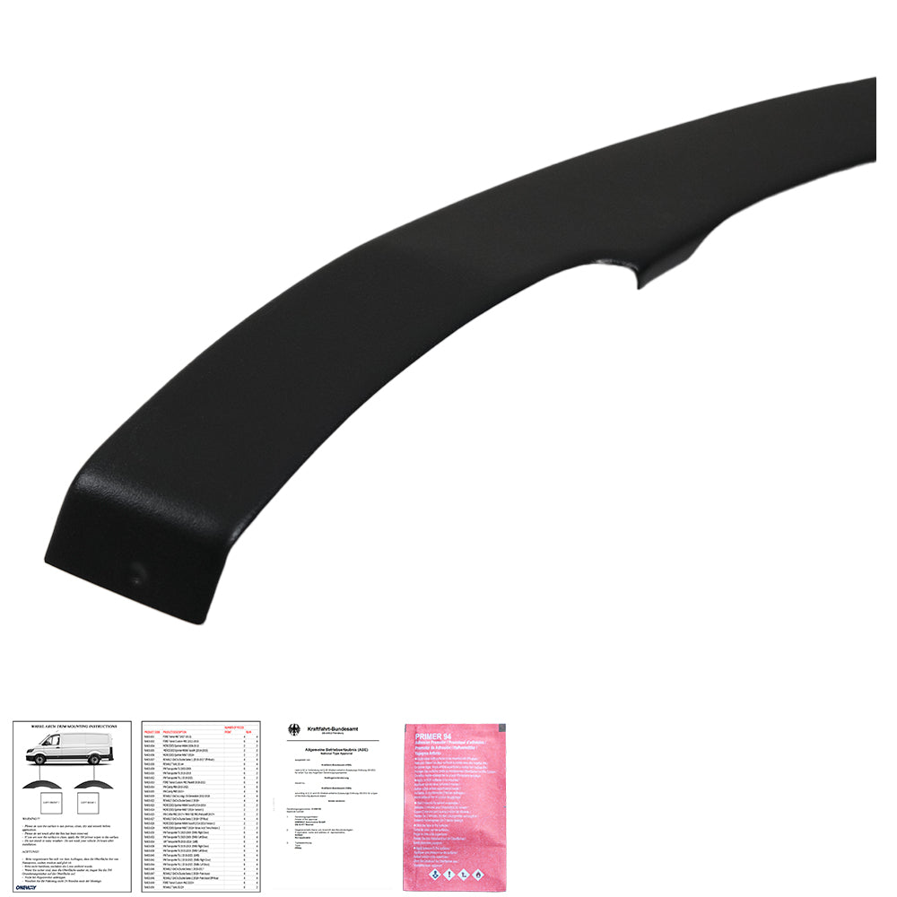 Wheel Arch Trims Uyumlu FORD Transit Custom MK1 2012-2018 ABE TÜV Belgeli