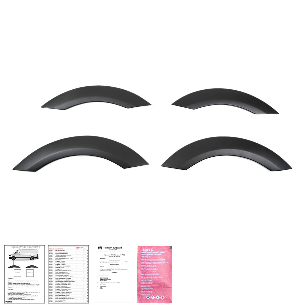 Wheel Arch Trims Uyumlu MERCEDES Sprinter W906 2006-2013 ABE TÜV Belgeli