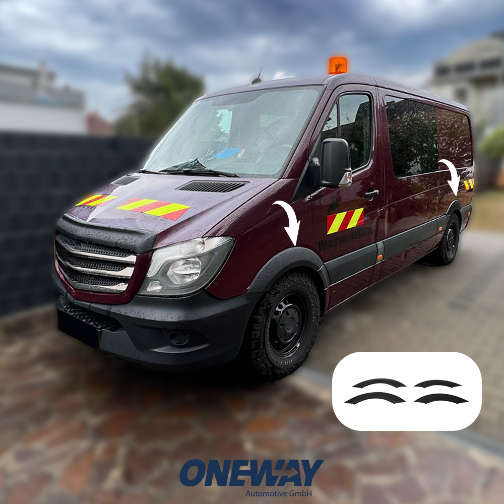 Wheel Arch Trims Uyumlu MERCEDES Sprinter W906 Makyajlı Kasa 2014-2018 ABE TÜV Belgeli