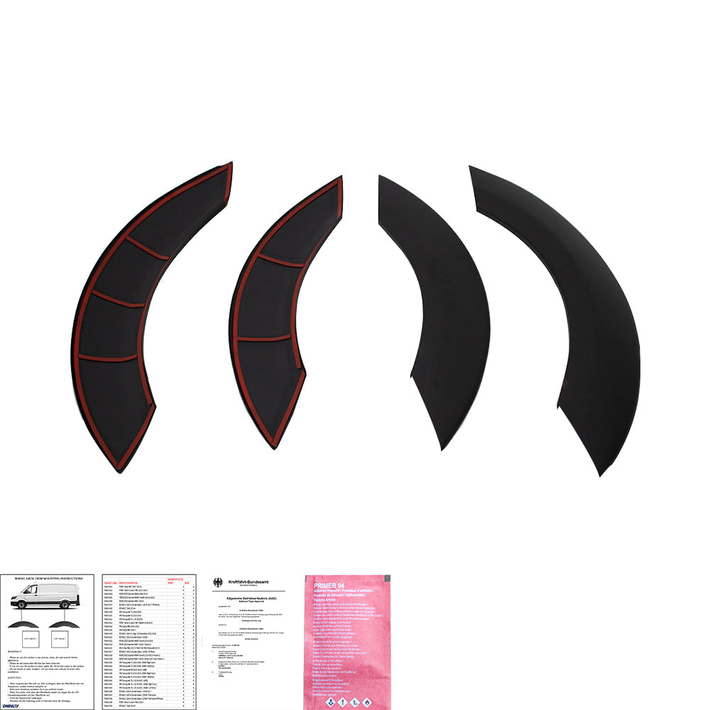 Wheel Arch Trims Uyumlu MERCEDES Sprinter W906 Makyajlı Kasa 2014-2018 ABE TÜV Belgeli