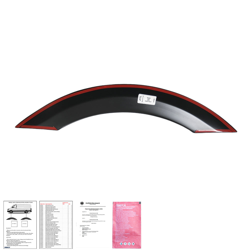 Wheel Arch Trims Uyumlu MERCEDES Sprinter W907 2018+ ABE TÜV Belgeli