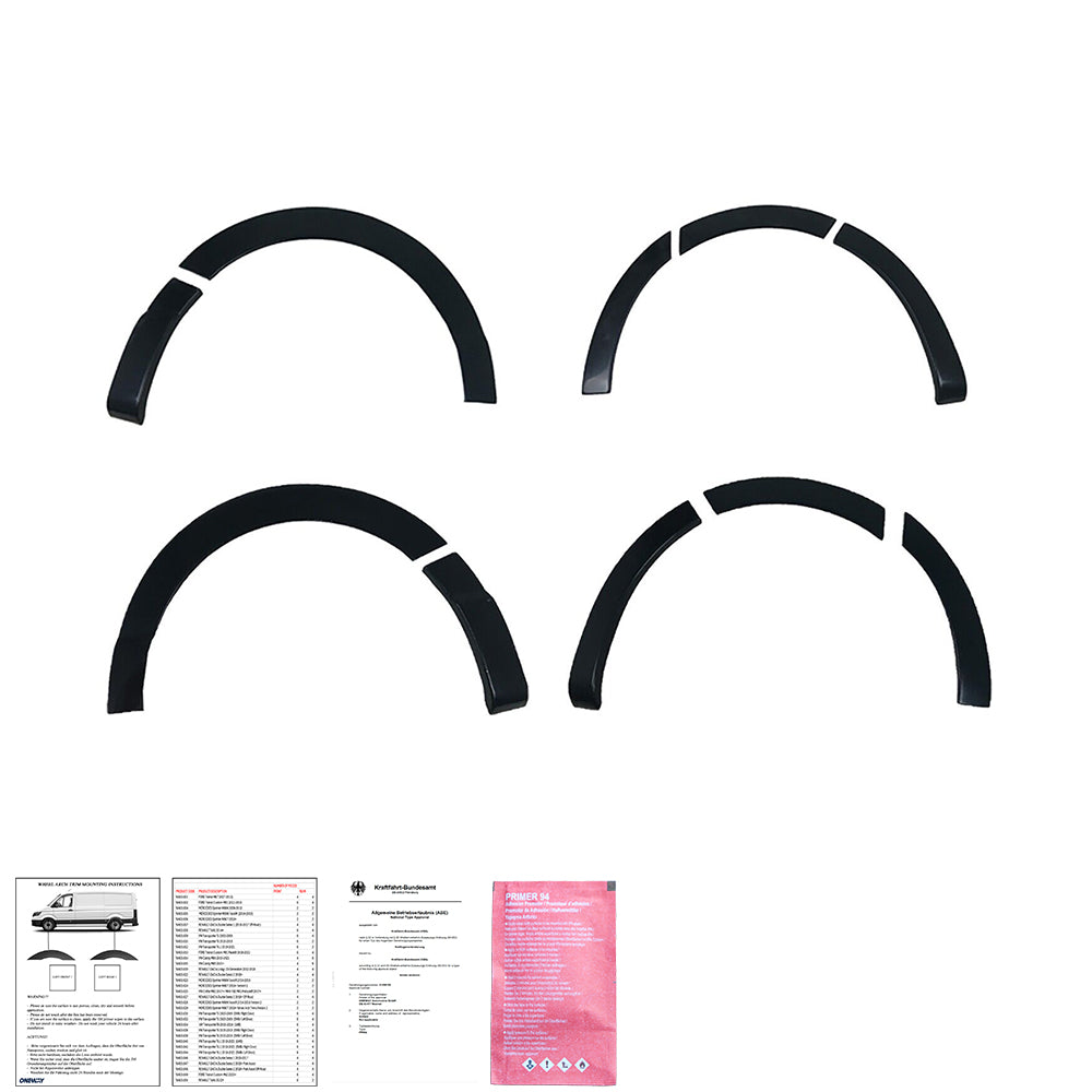 Wheel Arch Trims Uyumlu RENAULT Trafic X82 2014-2018 LWB v2 ABE TÜV Belgeli