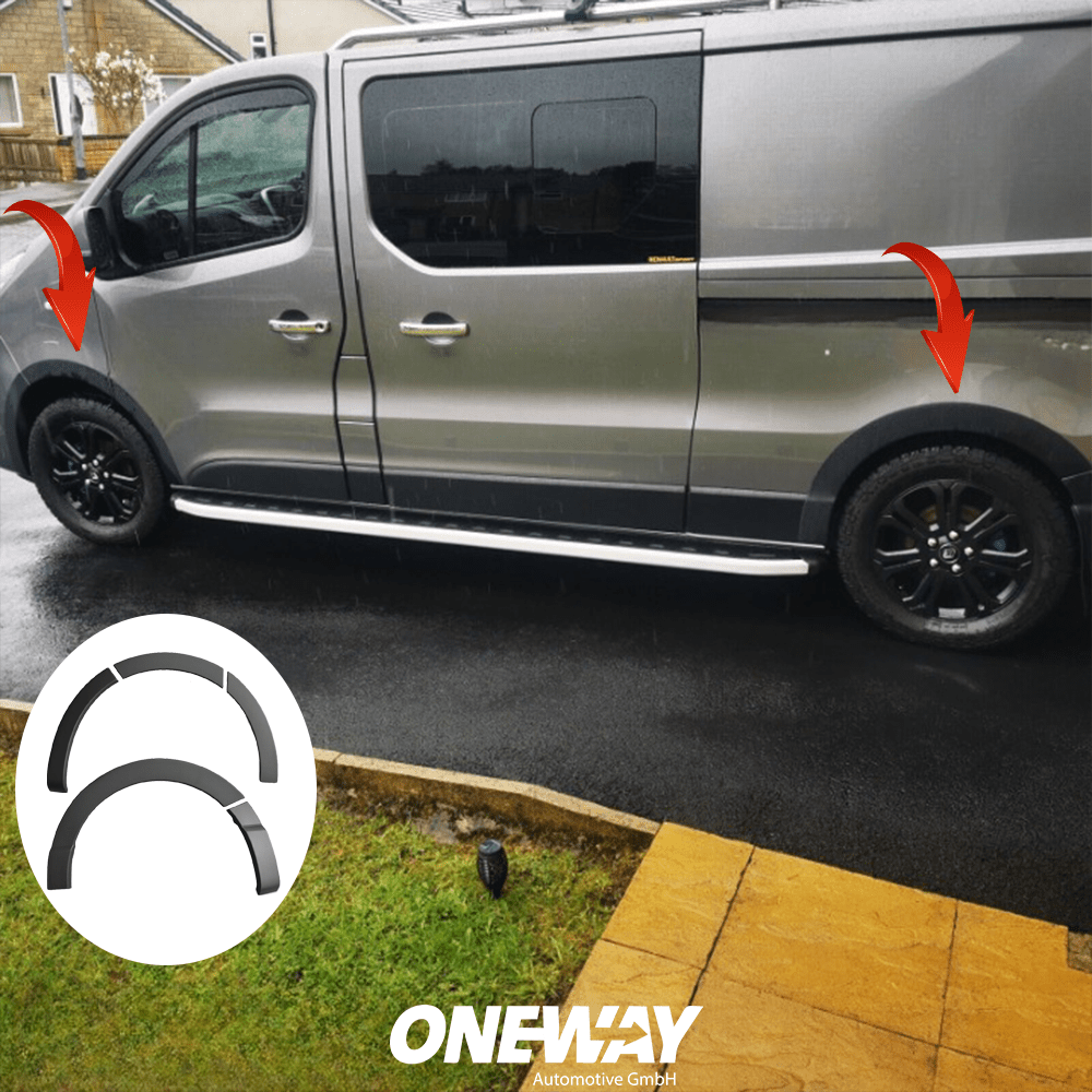 Wheel Arch Trims Uyumlu RENAULT Trafic X82 2014-2018 LWB ABE TÜV Belgeli