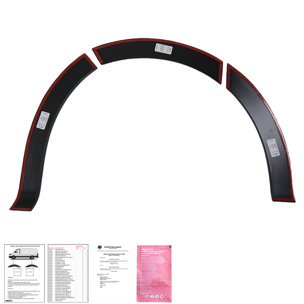 Wheel Arch Trims Uyumlu RENAULT Trafic X82 2014-2018 LWB ABE TÜV Belgeli