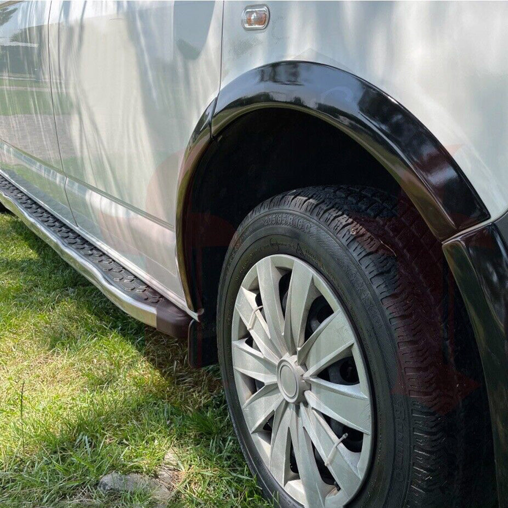 Wheel Arch Trims Uyumlu VW VOLKSWAGEN Transporter T5 - T5.1 2003-2015 ABE TÜV Belgeli (Gloss Siyah)