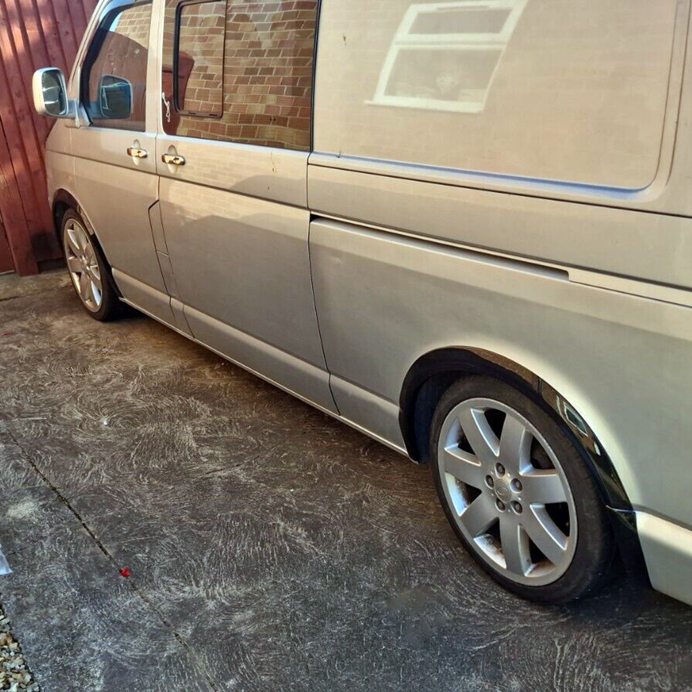 Wheel Arch Trims Uyumlu VW VOLKSWAGEN Transporter T5 - T5.1 2003-2015 ABE TÜV Belgeli (Gloss Siyah)