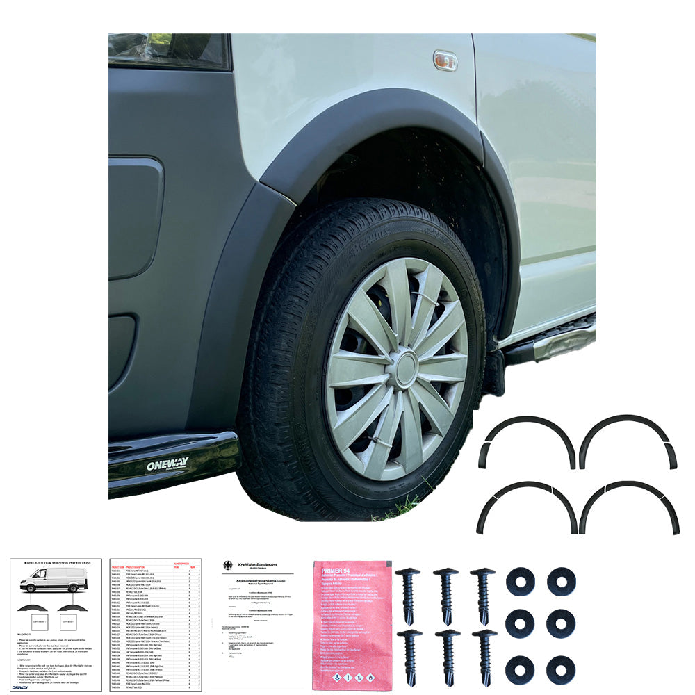 Wheel Arch Trims Uyumlu VW VOLKSWAGEN Transporter T5 - T5.1 2003-2015 ABE TÜV Belgeli