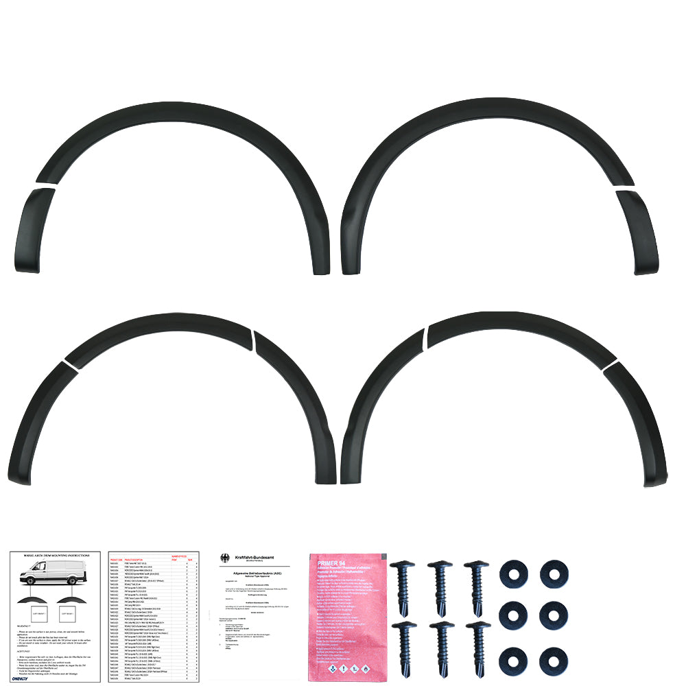 Wheel Arch Trims Uyumlu VW VOLKSWAGEN Transporter T5 - T5.1 2003-2015 ABE TÜV Belgeli