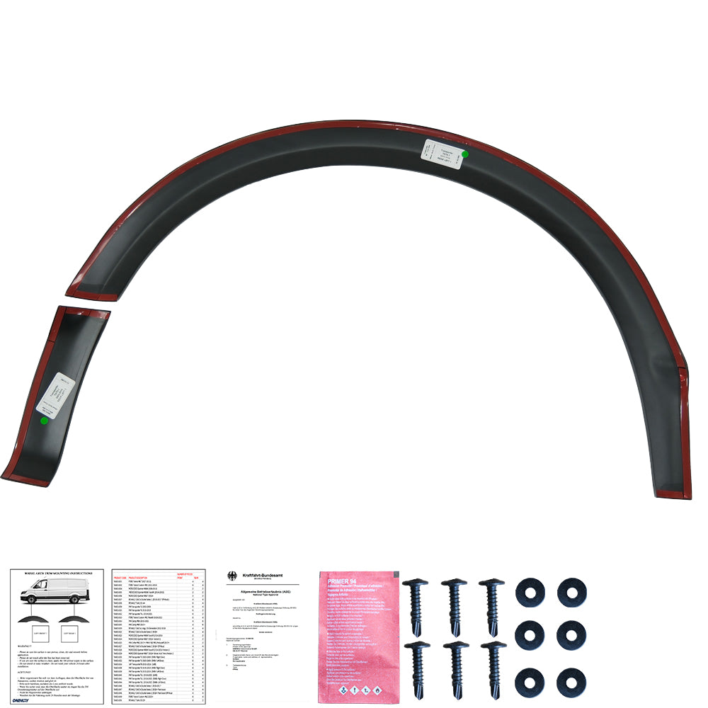 Wheel Arch Trims Uyumlu VW VOLKSWAGEN Transporter T5 - T5.1 2003-2015 ABE TÜV Belgeli