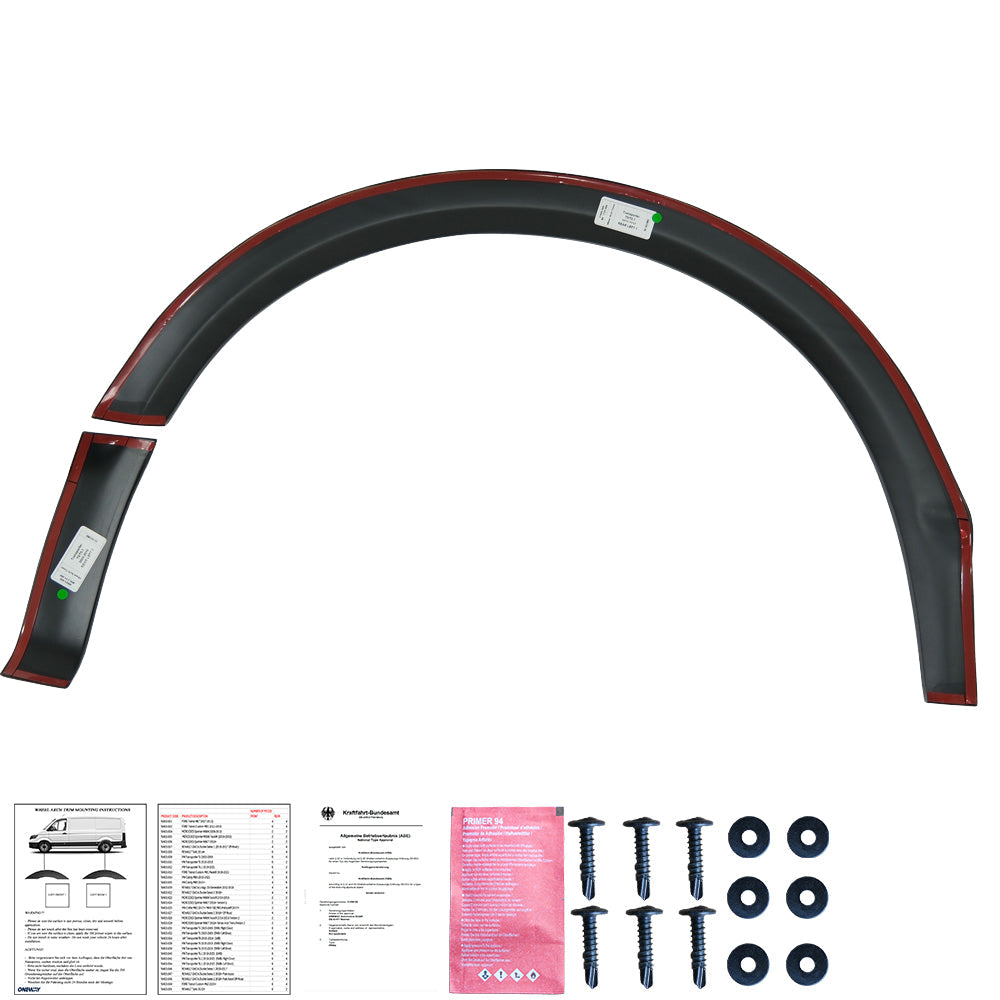 Wheel Arch Trims Uyumlu VW VOLKSWAGEN Transporter T5 - T5.1 2003-2015 ABE TÜV Belgeli