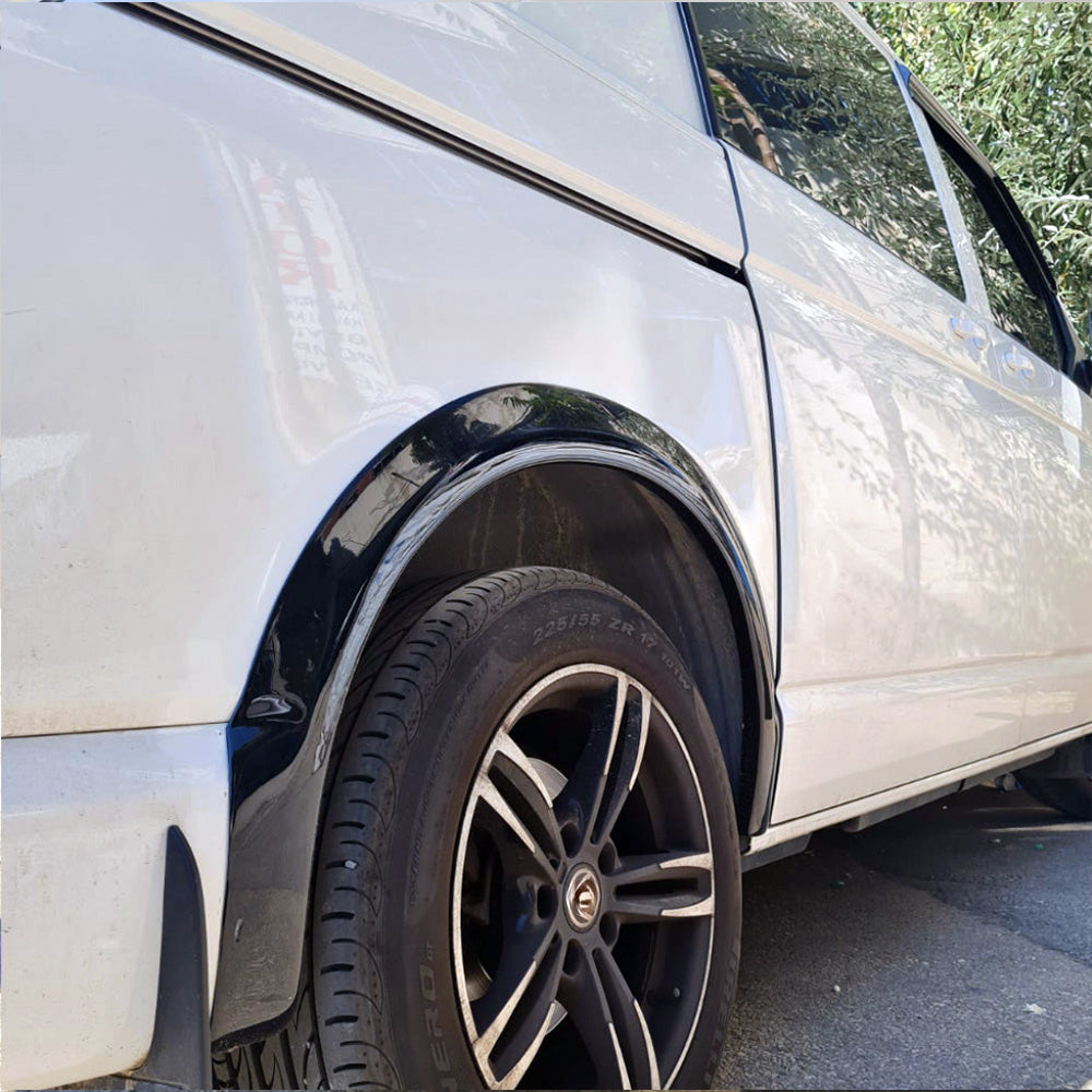 Wheel Arch Trims Uyumlu VW VOLKSWAGEN Transporter T6.1 2019-2021 (Gloss Siyah) ABE TÜV Belgeli
